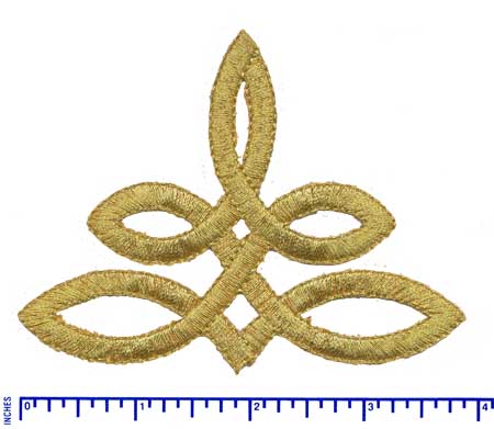 8010-Gold Iron on Applique