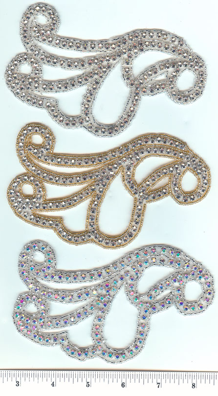 1129 Rhinestone Applique Pair (click for price)