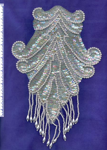 2184-Pearl Applique 7x11 (OUT OF STOCK)