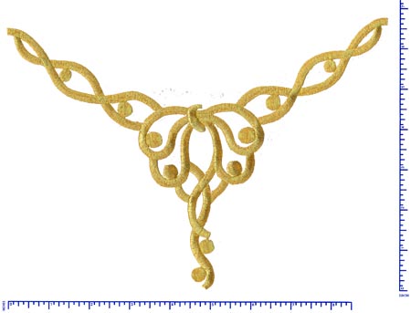 8000-Gold Iron On Bodice