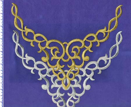 8004r Gold Iron on Bodice
