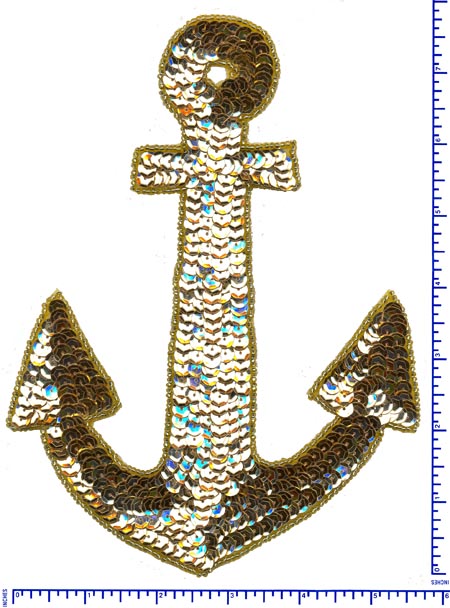 4023-Large Gold  Anchor (OUT OF STOCK)