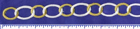 8022-Silver/Gold Iron on Trim