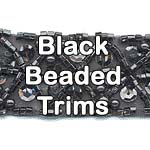 black beaded trim