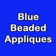 blue beaded appliques