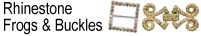 Rhinestone Buckles and Frogs