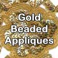 gold beaded appliques