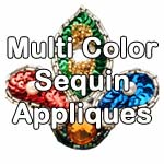 color sequin appliques
