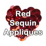 red sequin appliques