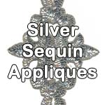 silver sequin appliques