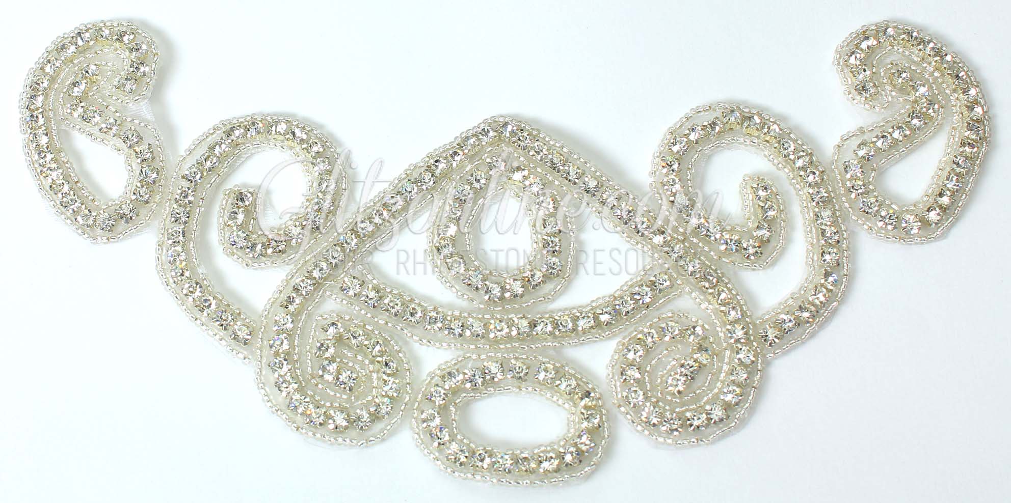 Austrian Crystal Rhinestone Applique X Iron Or Sew On Glitz