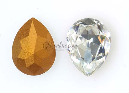 4320 GlitzStone Crystal Teardrop Fancy Rhinestone 13x18mm 6 Dozen