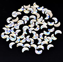 Crystal Moonlight AB Moon 5x8mm 10 Pieces Nail Art Rhinestones