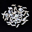 Crystal Moonlight AB Swirl 2x9mm 10 Pieces Nail Art Rhinestones