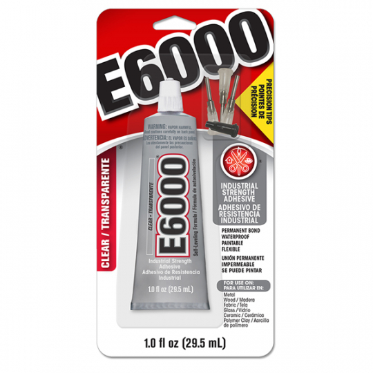 E6000 Industrial Strength Adhesive Glue Small. Medium, Large Tube